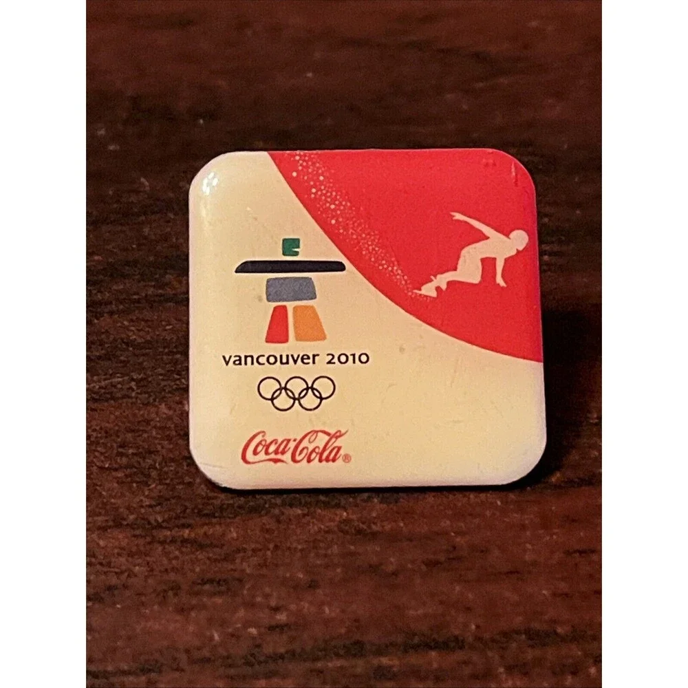 2010 Vancouver Winter Olympic Games Coca-Cola Coke Lapel Hat‎ Pin